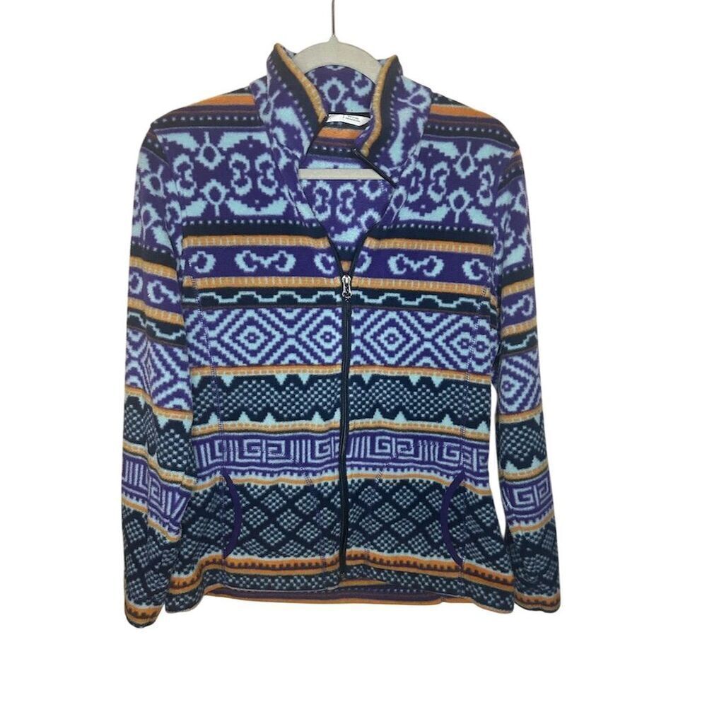 Woolrich Women's Aztec Tribal Fleece Jacket Multicolor Size S